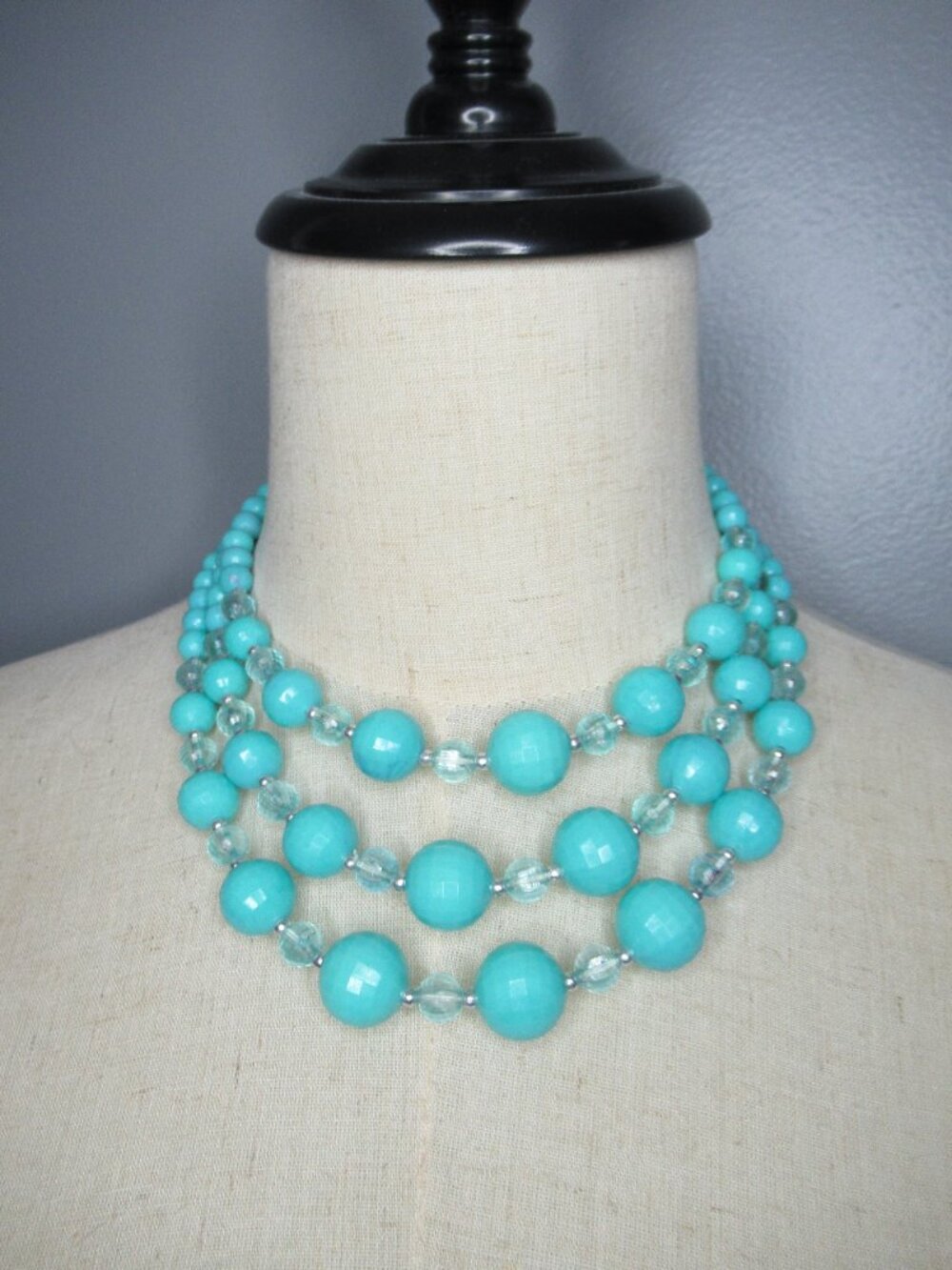 Vintage triple strand necklace